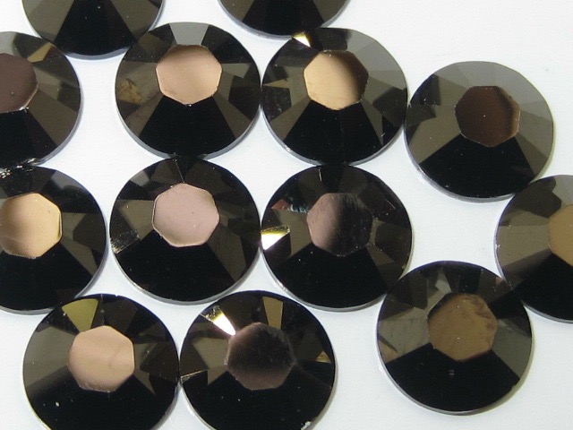 1 Gross 9ss JET NUT BRILLIANCE FLATBACK Rhinestones